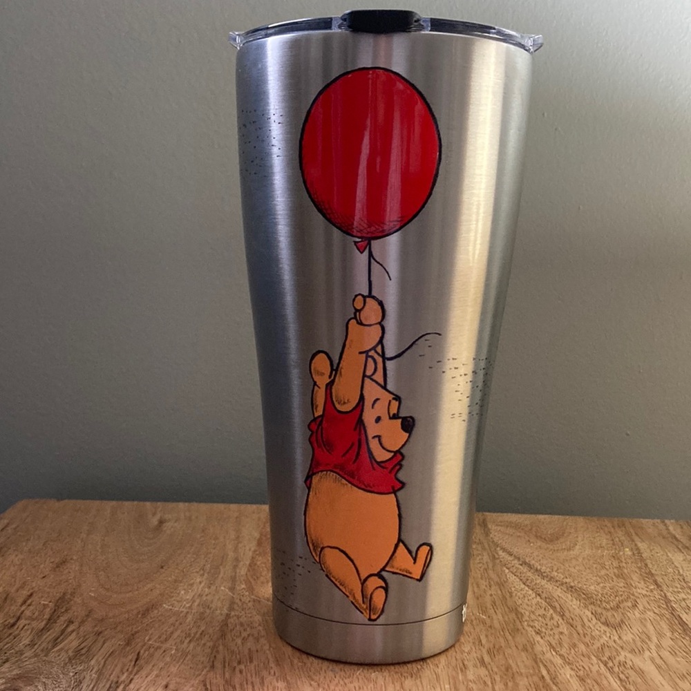 - Disney Winnie the Pooh tevis stainless steel 30oz cup with flip lid- new